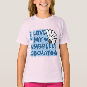 I Love My Umbrella Cockatoo Child's Ringer T-Shirt