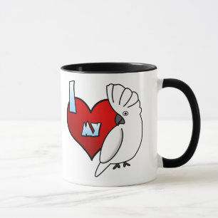 I Love my Umbrella Cockatoo Mug