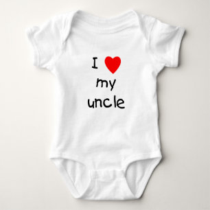 I Love My Uncle Baby Bodysuit