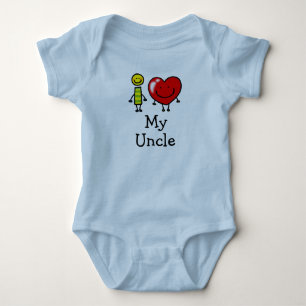 i love my uncle baby bodysuit