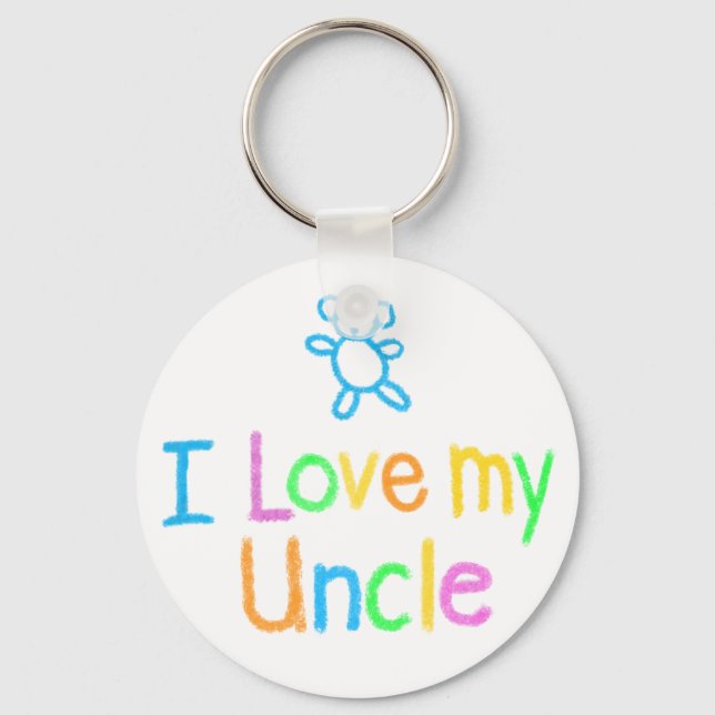 I Love My Uncle Key Ring (Front)