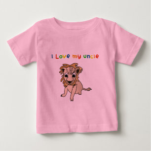 I Love My Uncle Long Sleeve Baby Shirt