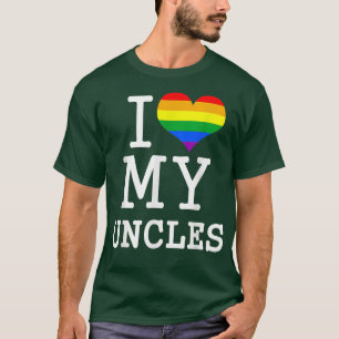 I Love My Uncles Pride Guncle Family Matching Gay T-Shirt