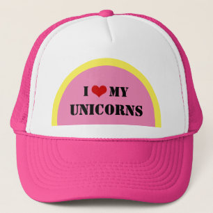 I Love My UNICORNS - Candy Trucker Hat