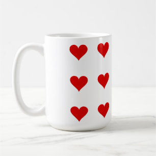 I love my Valentine`s Day - Mug with hearts 