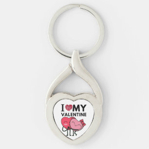 I Love My Valentine Special Valentines Day Gifts Key Ring