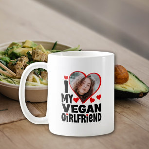 I Love my Vegan Girlfriend, Valentine´s Day Coffee Mug