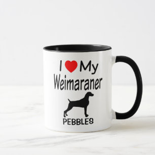 I Love My Weimaraner Dog Mug