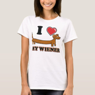 I love my Weiner - Dachshund T-Shirt