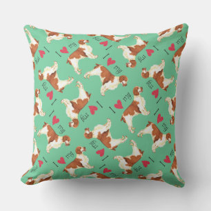 I Love my Welsh Springer Spaniel Outdoor Cushion