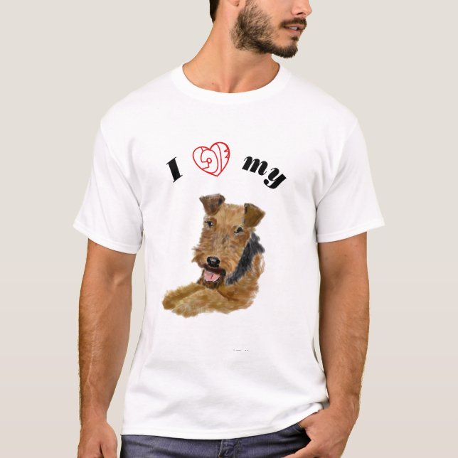 I love my Welsh Terrier T-Shirt (Front)