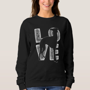 I Love My Whippet Dog Theme Design Sweatshirt