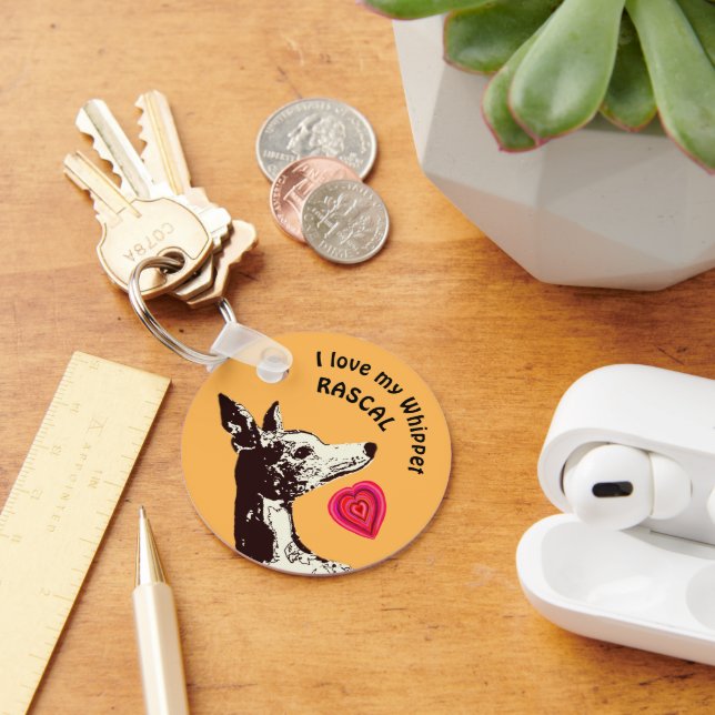 I love my Whippet Keychain (Desk)