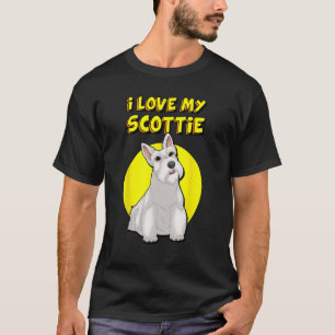 I Love My White Scottie Scottish Terrier T-Shirt