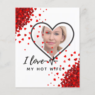 I Love My WIFE - Best friend Personalised PHOTO Flyer