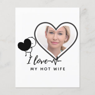 I Love My WIFE - Best friend Personalised PHOTO Flyer