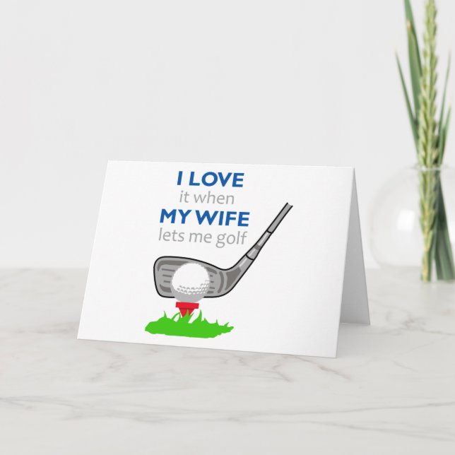 I Love my Wife Card (Front)