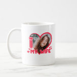 I Love My Wife Heart Custom Photo Love Cute  Coffee Mug<br><div class="desc">I Love My Wife Heart Custom Photo Love Cute</div>