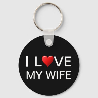 I LOVE MY WIFE KEYCHAIN