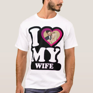 I Love My Wife Miami - Custom Photo Personalised T-Shirt