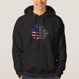 I Love My Wife My Country And Getting Pegged Sunfl Hoodie