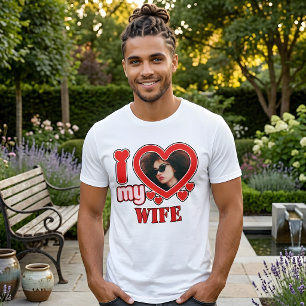 I Love My Wife Personalised Tri-Blend Shirt
