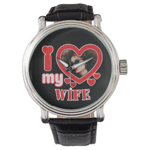 I Love My Wife Personalised Watch