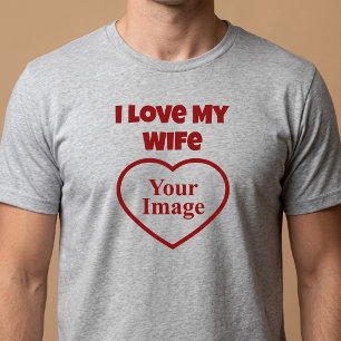 I Love My Wife Photo Tri-Blend Shirt