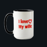 I Love My Wife – Romantic Gift for Wife, Husband,  Mug<br><div class="desc">Express your love with this “I Love My Wife” Mug, a sweet and thoughtful way to brighten her day. Perfect as a romantic gift for wife, husband, couples, anniversaries, weddings, birthdays, or Valentine’s Day. This durable ceramic mug is dishwasher and microwave safe, making it a daily reminder of love and...</div>