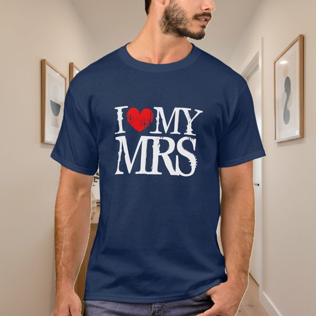 I love my wife shirt for husband | i heart my mrs (Valentine's day shirt)