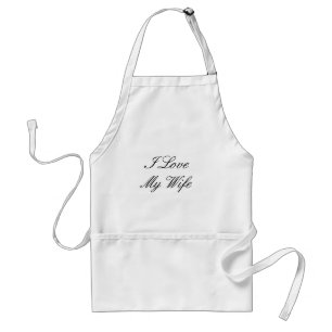 I Love My Wife Standard Apron