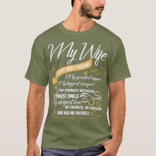 I Love My Wife T Shirt My Wife Is My Best Friend