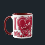 I Love My Wifey red - heart Mug<br><div class="desc">I Love My Wifey red - heart</div>