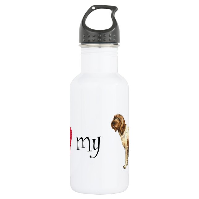 I Love my Wirehaired Pointing Griffon 532 Ml Water Bottle (Front)