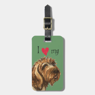 I Love my Wirehaired Pointing Griffon Luggage Tag
