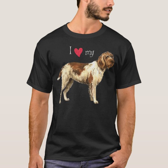 I Love my Wirehaired Pointing Griffon T-Shirt (Front)