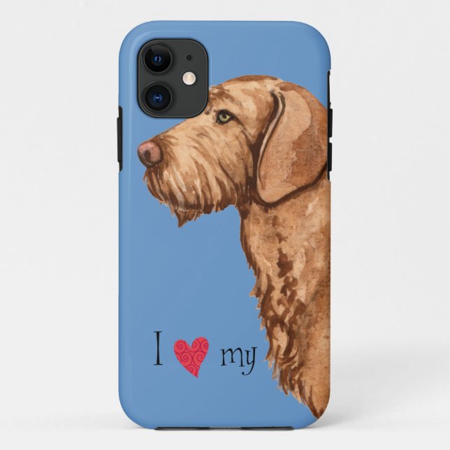 I Love my Wirehaired Vizsla Case-Mate iPhone Case (Back)