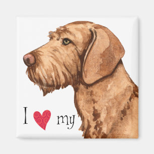 I Love my Wirehaired Vizsla Magnet