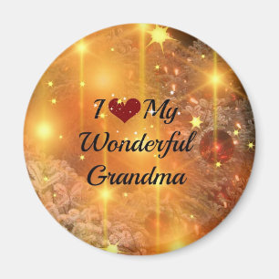 I Love My Wonderful Grandma Magnet