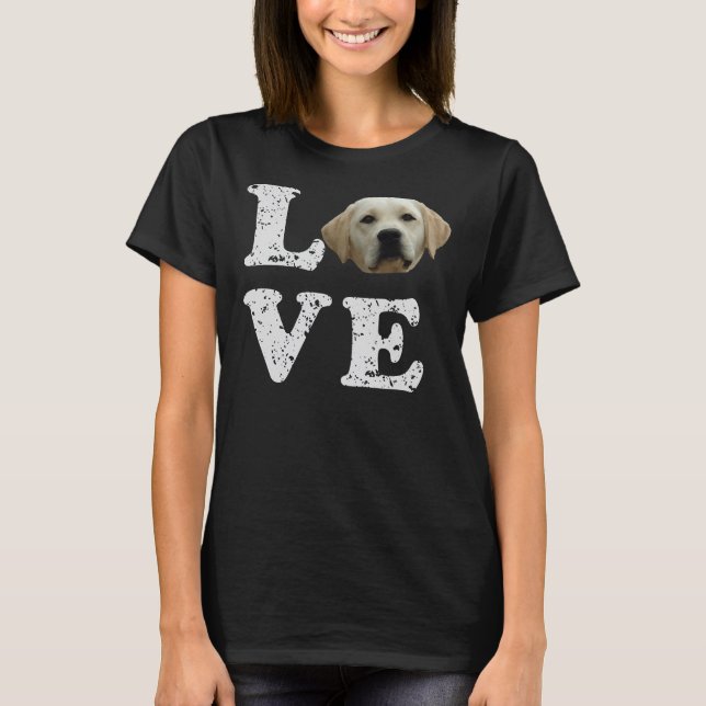 I Love My Yellow Lab Hoodie Labrador Retriever Dog T-Shirt (Front)