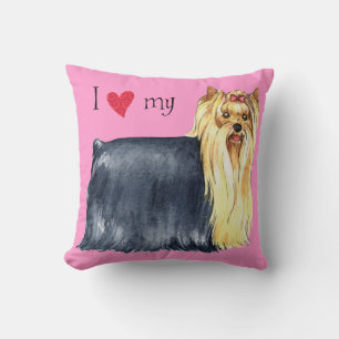 I Love my Yorkie Cushion