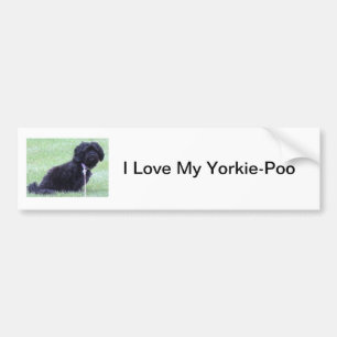 I Love My Yorkie-Poo Bumper Sticker