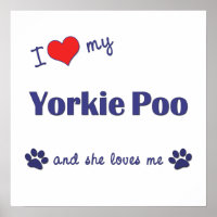 I Love My Yorkie Poo (Female Dog)