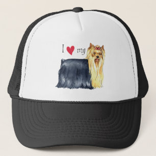I Love my Yorkie Trucker Hat