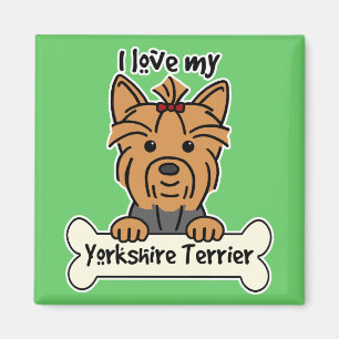 I Love My Yorkshire Terrier Magnet