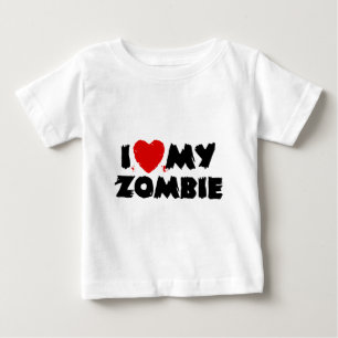 I Love My Zombie Baby T-Shirt