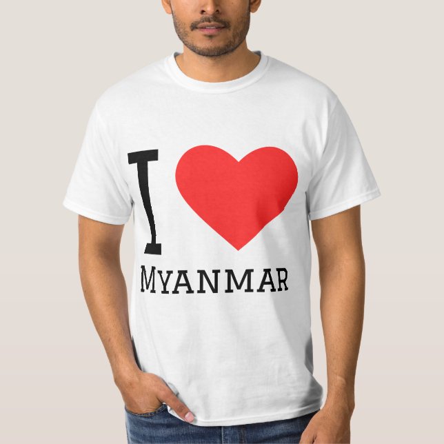 I love Myanmar  T-Shirt (Front)
