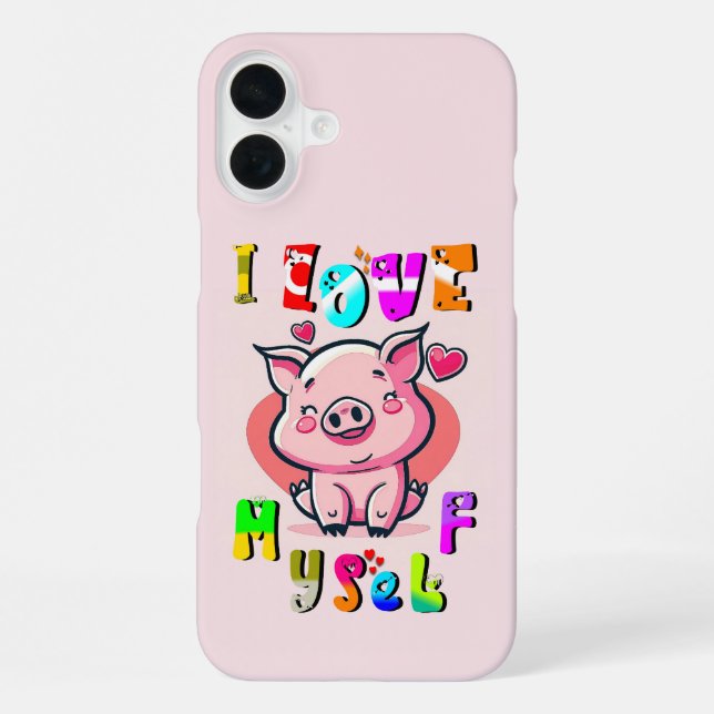 I Love Myself iPhone Case (Back)