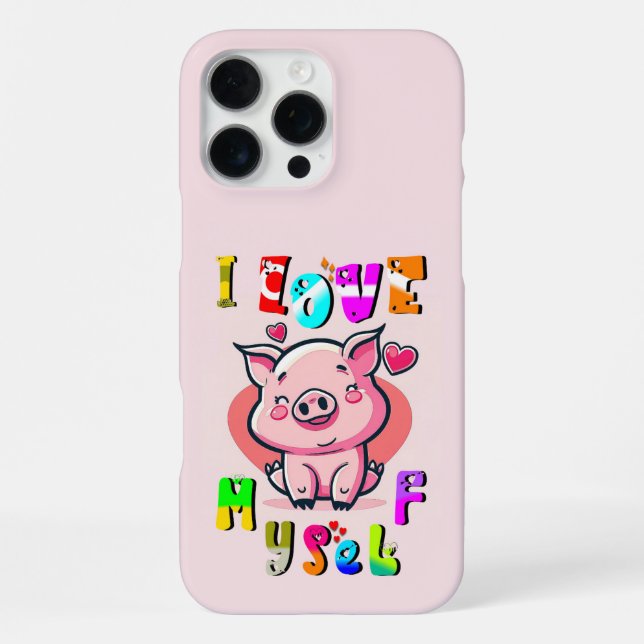 I Love Myself iPhone Case (Back)