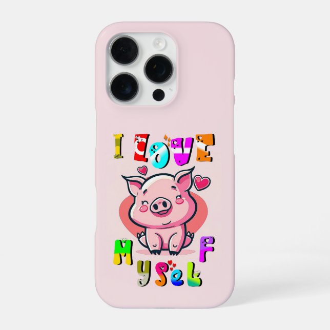 I Love Myself iPhone Case (Back)